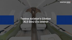 Textron Aviation’s Eco interior in the Citation XLS Gen2 on static display at #NBAA2022 incorporates environmentally-friendly materials and is a popular choice with customers, company officials say. #ShowNews | AVIATION WEEK | Facebook