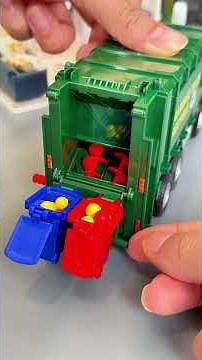 ASMR Unboxing– Alloy Garbage Truck Toy with Lights & Music #toys #truck #automobile