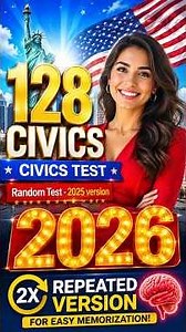 128 CIVICS QUESTIONS & FULL ANSWERS FOR U.S. CITIZENSHIP INTERVIEW 2026 | REPEAT 2X #n400 #shorts