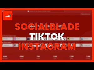 SOCIALBLADE for TIKTOK and INSTAGRAM: ANALYZE and SCALE your NETWORKS