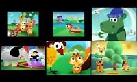 Mix of 6 videos from youtube : baby tv baby hood in all 6 ep (1 language different)