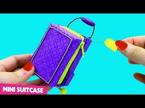 How to Make a Miniature Doll Suitcase that Opens, Closes and Really Moves - simplekidscrafts