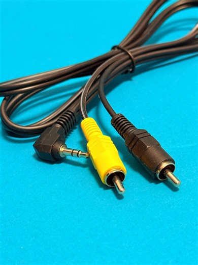 AV Mini Jack RCA Cable Yellow and Black - Etsy