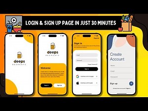 🔥 Create Flutter Auth Screens FAST! (Login + Signup in 30 Mins)