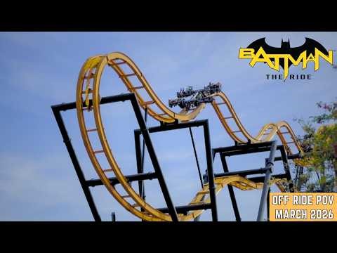 Batman The Ride | On & Off Ride POV | Six Flags Discovery Kingdom 2026
