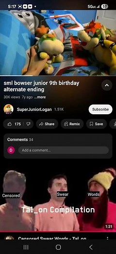 SML Movie: Bowser Junior 9th birthday | Alternate ending