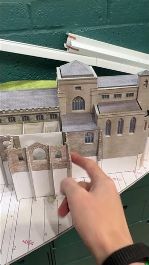 Last few windows for N scale model of Bradford Catedral #nscale #models