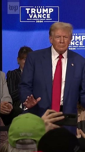 Trump plays music instead of taking questions at town hall