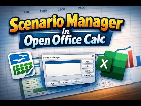 Scenario Manager in OpenOffice Calc 🔥 Excel Users Must Watch!