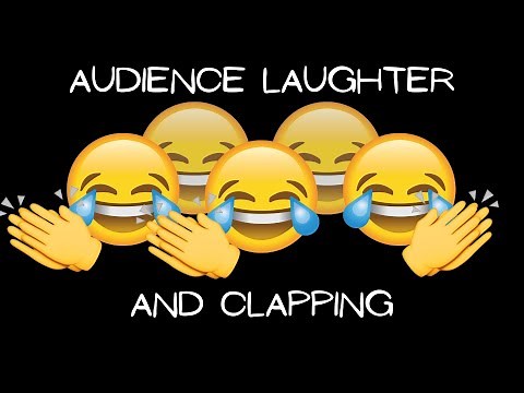 Audience laughter and clapping sound effect