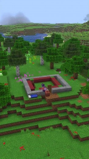 Building a Dandelion Farm #shorts #minecraft