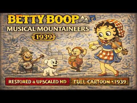 Betty Boop ⛰️🎶 | Musical Mountaineers (1939) | Restored & Upscaled HD | Full Cartoon