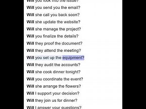 Using 'Will' in Questions Promises and Commitments