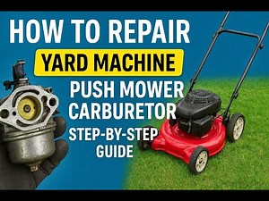 ✅ How to Repair a Yard Machine Push Mower Carburetor | Step-by-Step Guide