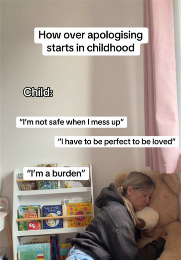 How many adults over apologise, not because they’re polite, but because they learned mistakes lead to shame or rejection? Childhood messages can become an inner voice. 💔 #consciousparenting #cyclebreaker #skit #childhoodtrauma #pov