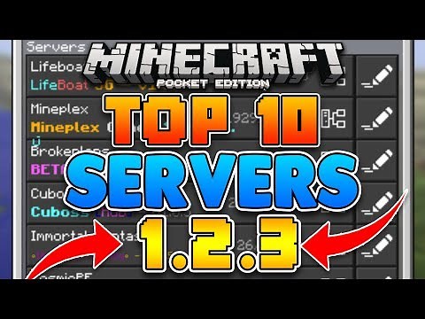 TOP 10 BEST SERVERS for Minecraft Pocket Edition (1.2+)