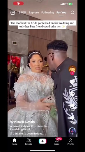 Bride and Best Friend Support in Marriage