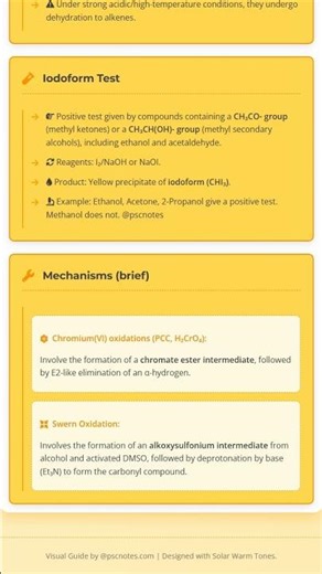 Oxidation Reactions of Alcohols PCC, KMnO4, CrO3, Swern oxidation, mechanisms