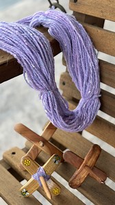 Amazing what you can make with a little spindle! Two small Turkish spindles, one medium to ply and you end up with one 50g skein. In reality, if you only have one you can get the same result, a skein of yarn. Come take a drop spindle class at Fiber Crafts on Friday, February 14th if you’d like to learn how to make yarn like this with a drop spindle. You’ll go home with a student spindle, extra fiber, a small hand-spun skein and the knowledge to keep going. DM for more information on this half da