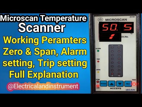 MICROSCAN ACCSYS Temperature Scanner 🔥 | Zero Span, Alarm, Settings & Full Explanation in Hindi.
