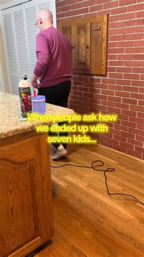 When you share the load there’s more time for…other things 😉… #husband #wife #largefamily #justkiddingrelax