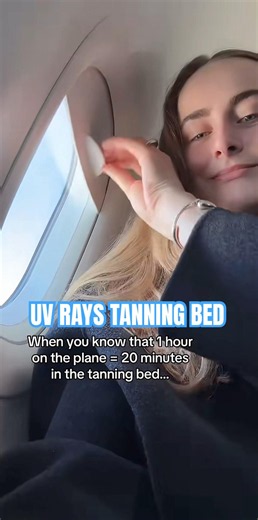 When the seatbelt sign is off… you see me #sunscreen #sunprotection