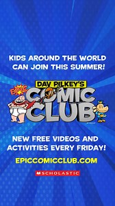 Dav Pilkey's Epic Comic Club is the one-stop spot for non-stop fun! 📚 READ: The Club is Reading a new book each week! 👀 WATCH: Cool How 2 Draw character videos from Dav Pilkey! 🎨 CREATE: FREE Downloadable activities like drawing, coloring, and comic pages! Kids around the world can join today! https://bit.ly/4eC03fN Scholastic Canada Scholastic Australia | Dog Man Books