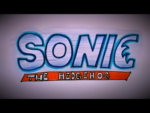 How to draw Sonic logo ✏️