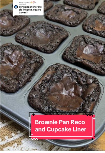Brownie Pan Tips Using Regular Cupcake Liners