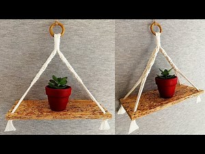 DIY mini REPISA de MACRAME paso a paso (PRINCIPIANTES) | DIY Macrame Shelf for Beginners