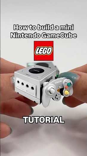 How to build a mini LEGO Nintendo GameCube - tutorial 🎮 #nintendogamecube #legomoc #legotutorial