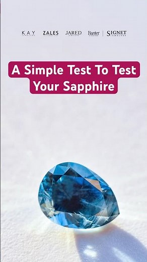 Sapphire Authenticity Test You Can Do at Home! #sapphire #real #test