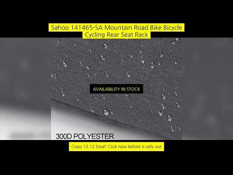 Sahoo 141465-Sa Mountain Road Bike Bicycle Cycling Rear Seat Rack Trunk Bag