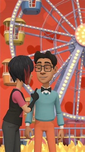 samir and lizze going to the ferris wheel #plotagon #ai