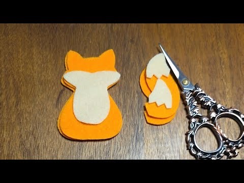 Felt fox sewing tutorial #sewing #feltcrafts