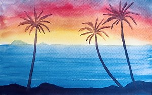 Wet-on-Wet Painting of Ocean Video | Art Lesson 4 of 5 | Rick Tan | Waldorf