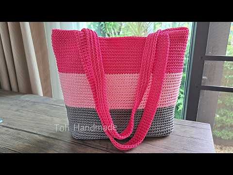 Beautiful! DIY Crochet Bag | Crochet Tote Bag Tutorial | Step by Step | Toh Handmade 💕🎁💖