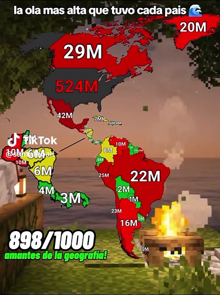 La ola más alta de cada país: una exploración geográfica