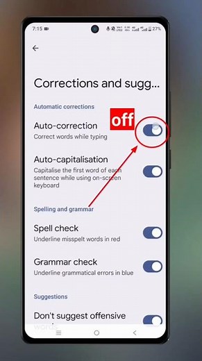 How to Enable or Disable Keyboard Suggestions #shorts