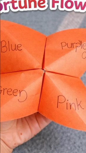 Fun Paper Fortune Teller Game