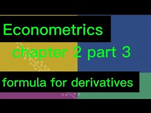 Econometrics for management chapter 2 part 3 How to calculat b 1and 2
