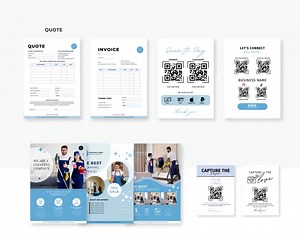 Cleaning Business Bundle, Cleaning Forms, Logo, Service Agreement, Cleaning Business Flyer, Cleaning Business Cards, Cleaning Social Media - Etsy