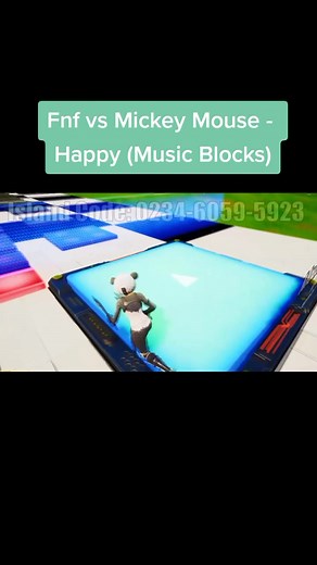 Happy FNF Song Recreation in Fortnite with Music Blocks