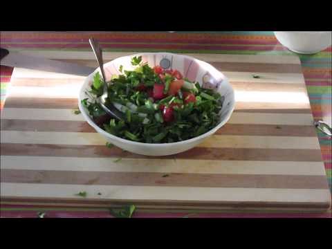 HOW TO MAKE PARSLEY SALAD QUICKLY.....RECIPE