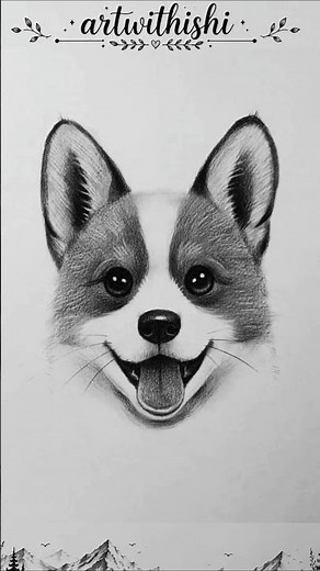 🐶 Easy Step Dog Drawing Tutorial 😍 | Realistic Dog Drawing #shorts #puppy #sketch