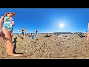 VR360 8K | Beach Walking |3D Walk along the Beach La Marina | 28 05 2024