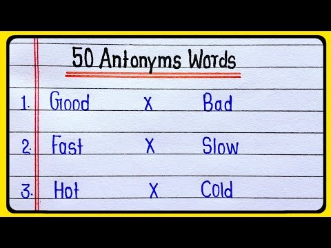 50 Antonyms Words In English || 50 Most Common & Useful Antonyms || Antonyms 50