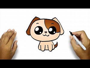 How To Draw A Puppy Face | Cute Dog Drawing - Videos For Kids