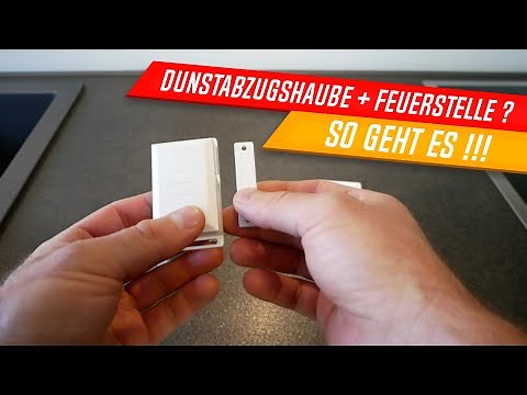 Installing a window contact switch for an extractor hood, wireless exhaust air control, easily ex...