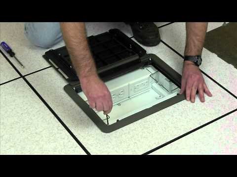 Wiremold: How to install the Evolution Floor Box Decorative Cover